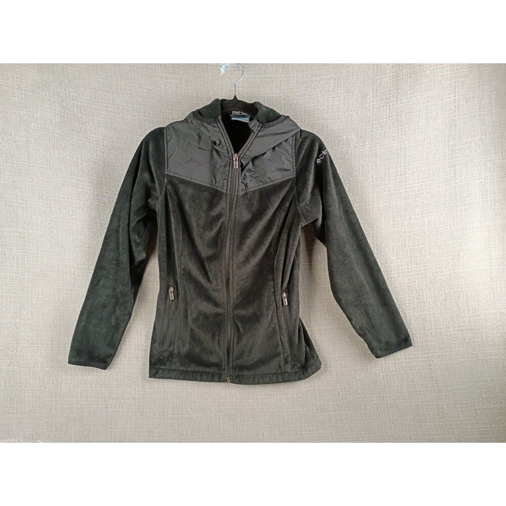 Columbia  Sportswear black fleece hooded Women’s Jacket sz S